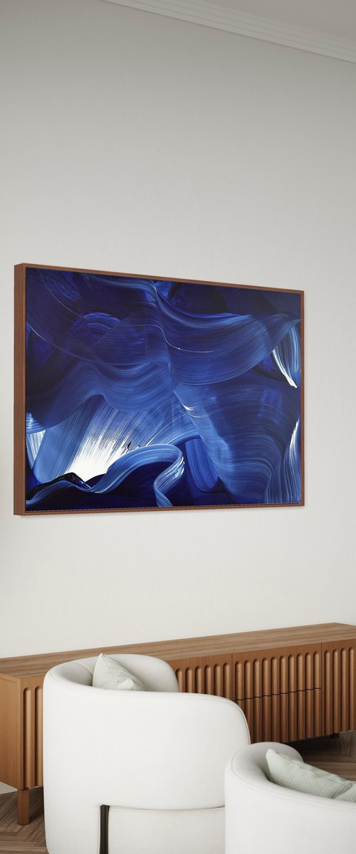blue monochromatic by Nikolaos Schizas