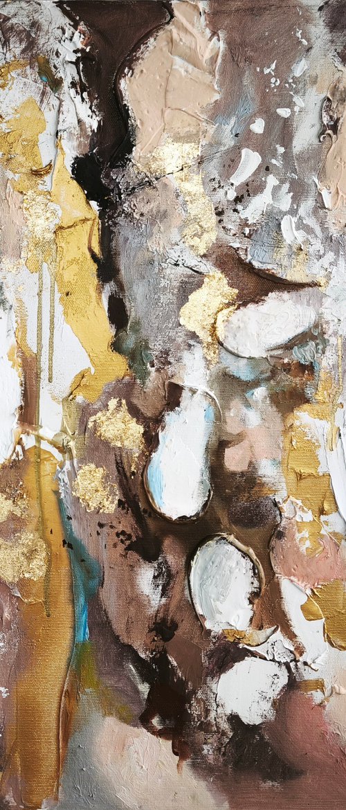 Abstract textured painting by Annet Loginova