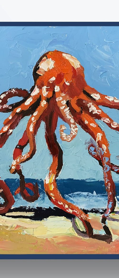 Red Octopus. by Vita Schagen