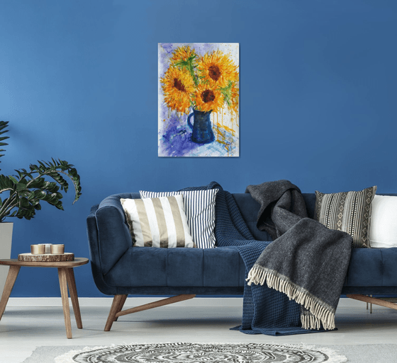 Sunflowers... /  ORIGINAL PAINTING