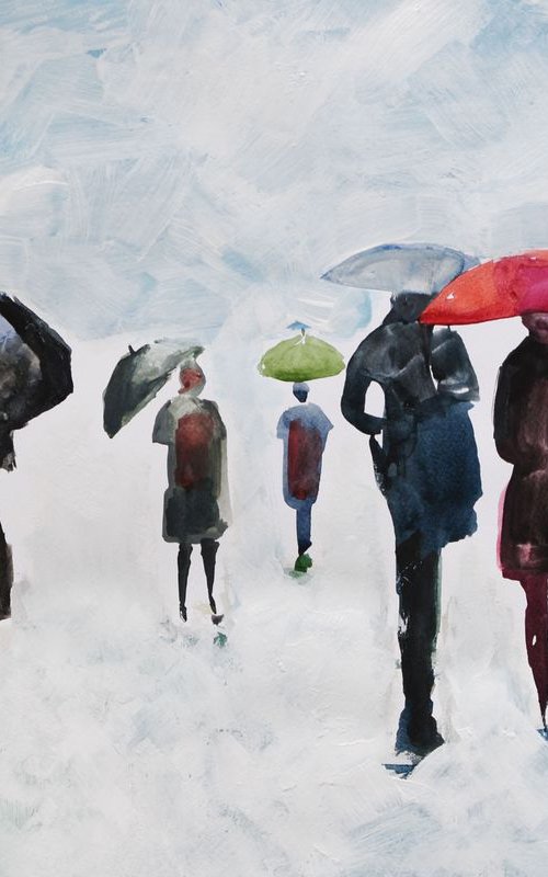 Rainy Day #4 / 50.5 x 34 cm by Alexandra Djokic