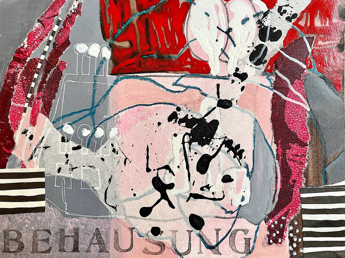 Cityscapes Acrylic Painting By Marita Tobner, 8 X 6", Behausung, Original Artwork