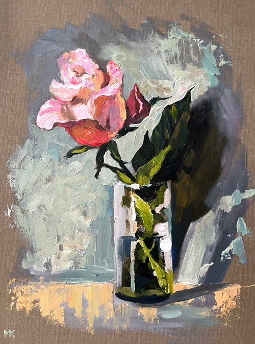 Pink Rose by Maria Kireev