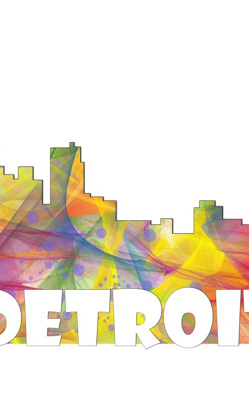 Detroit Skyline MCLR2 by Marlene Watson