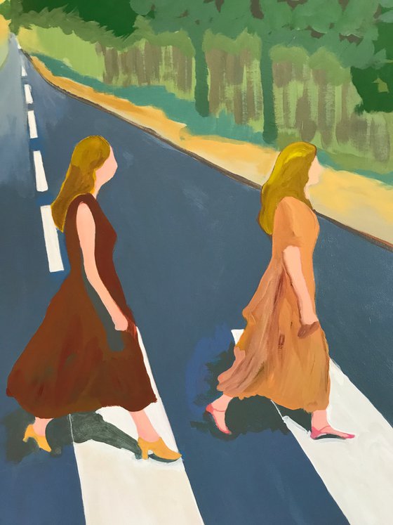 Heels on the asphalt