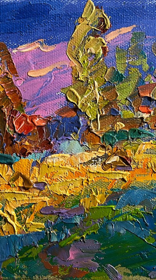 Blue sky over the fields by Kalenyuk Alex