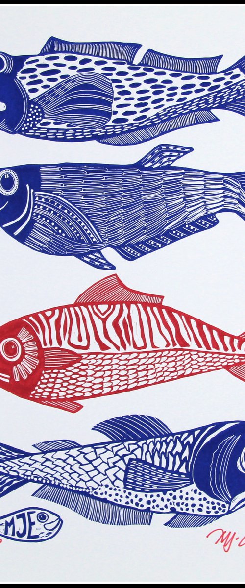 Four Fish by Mariann Johansen-Ellis