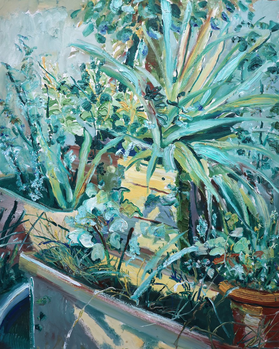 Impressionistic Botanical Oil Painting By Dominic Virtosu, 31 X 39, Autumn Sparkles, Original Artwork