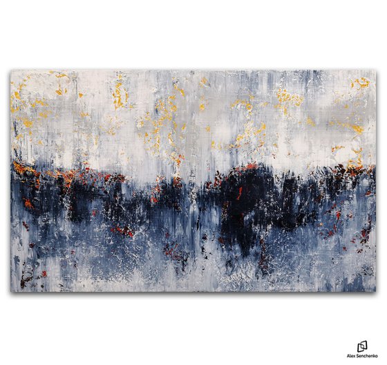 195x115cm. / Abstract triptych / Abstract 1274