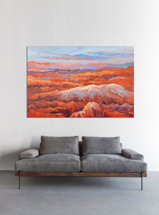 Red Hills  100x150cm