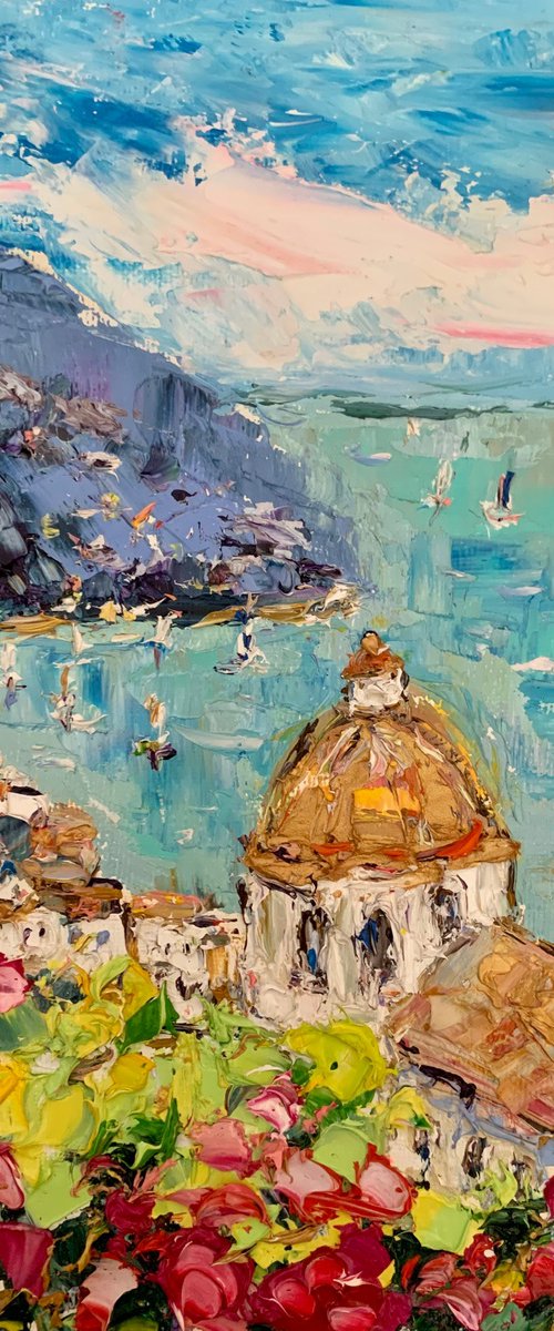 Positano town by Vilma Gataveckienė