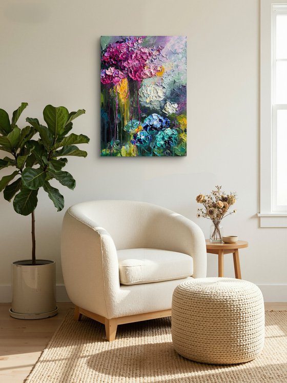Rainbow Hydrangea II — Floral