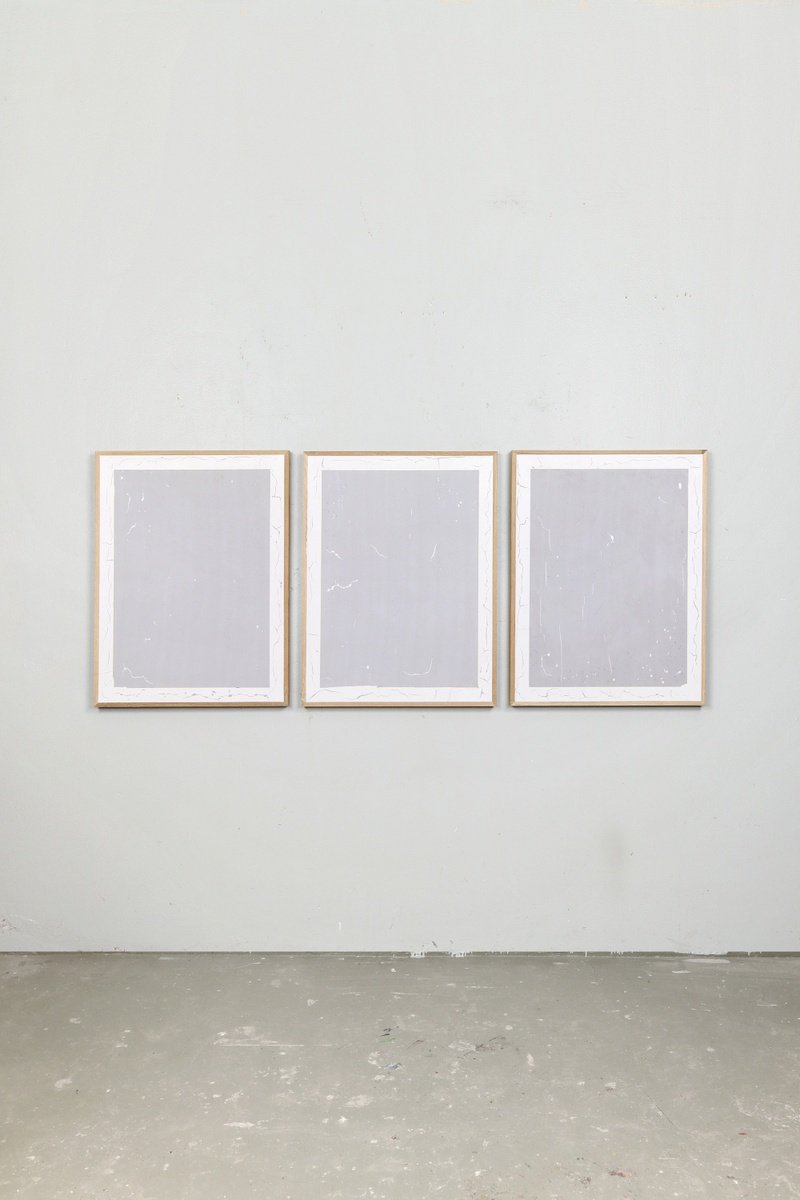 Geometric Abstract Painting By Johan Soderstrom, 79 X 33, #429-31 Scratch Tickets, Original Artwork