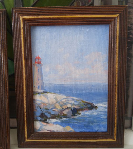 Lighthouse (5x7x0.1'') (framed 8.7x7x0.5")