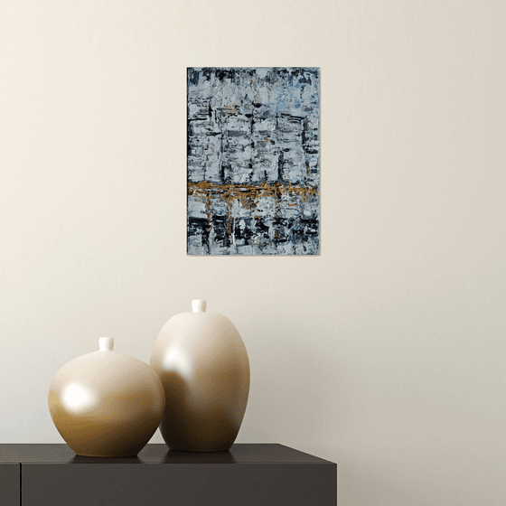 Snowy Day -  Modern abstract  Gift idea