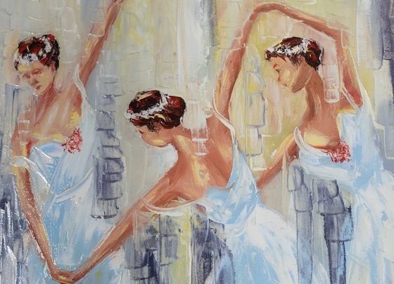 Dancers (60x70cm, oil painting, ready to hang)