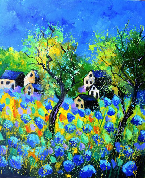 Lost amid flowers