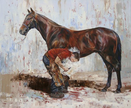 THE FARRIER & THE THOROUGHBRED by Peter Goodhall
