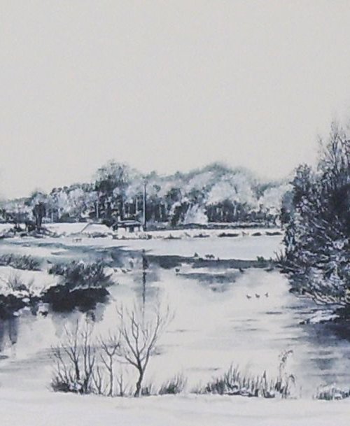 Adlington Cheshire in Winter by Max Aitken