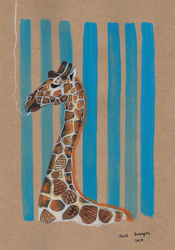 Smoking giraffe #4