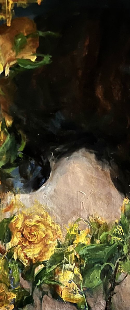 STRENGER AND YELLOW ROSES by Elena Mashajeva-Agraphiotis