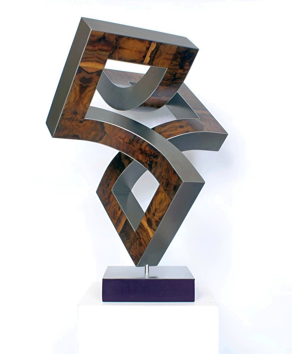 Abstract Sculpture By Nikolaus Weiler, 19 X 24", Opened Dimensions, Original Artwork