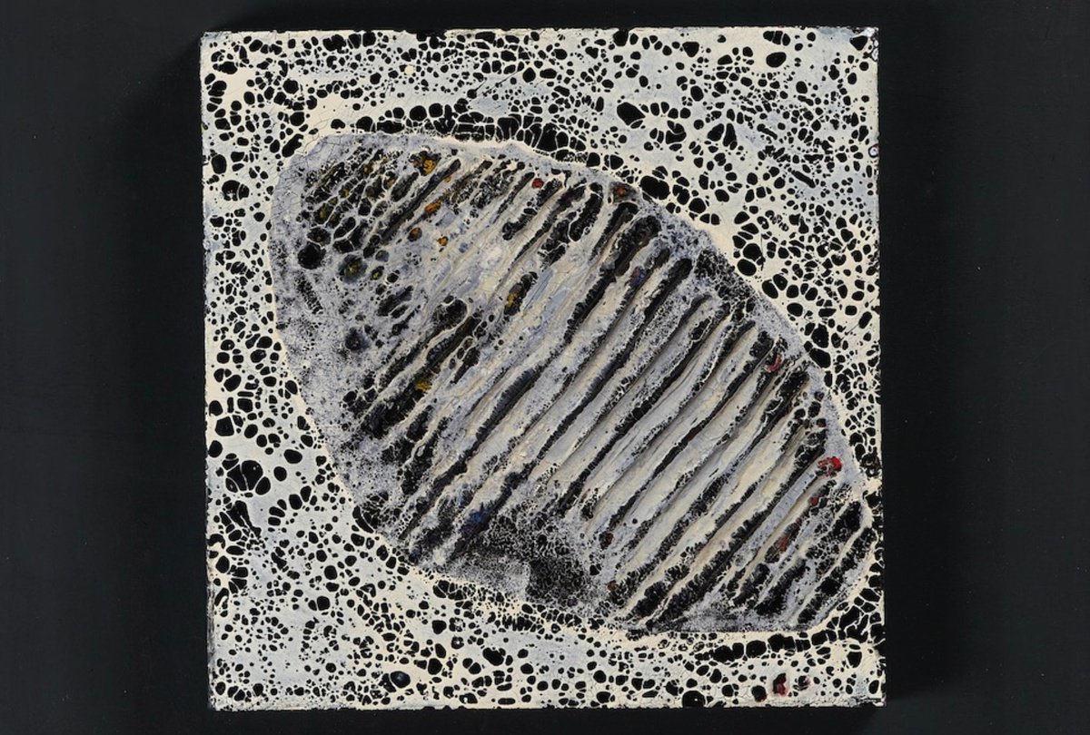 Abstract Painting By Xavi Castel, 28 X 28", Crepuscolo, Original Artwork