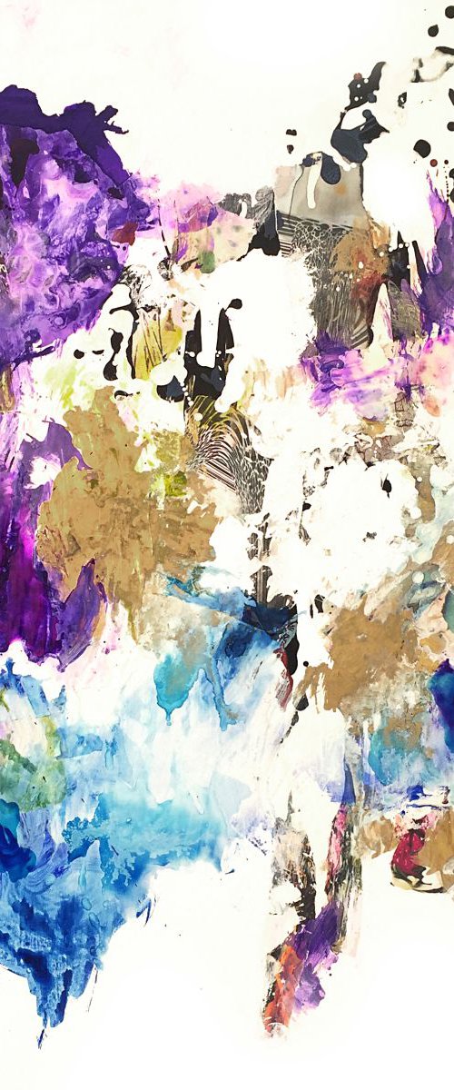 Meet Me At The Bridge, 100 X 100CM, ABSTRACT ART FOR THE HOME, OFFICE, SHOP, RESTAURANT OR HOTEL by Corinne Natel