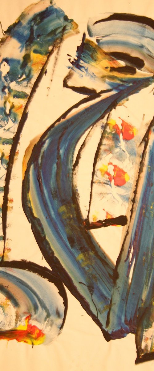 abstract-painting by Heinz Theuerkauf