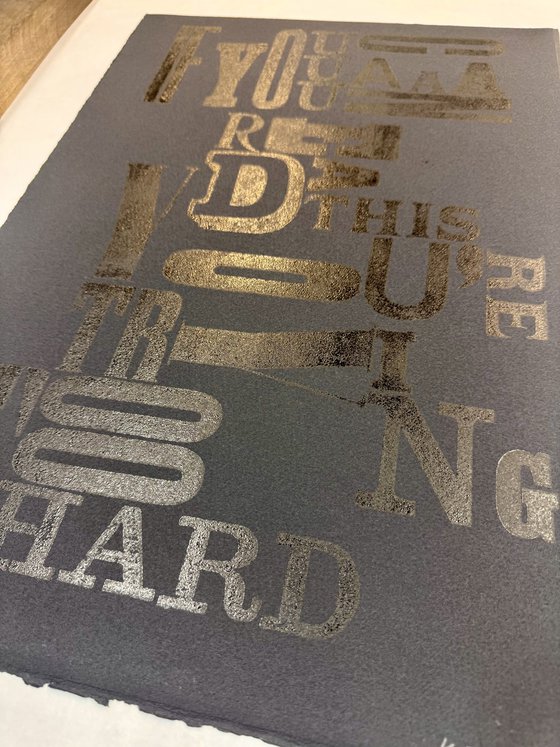 If You Can Read This...