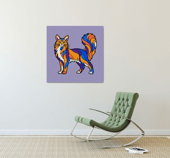 Colorful Somali Cat #34