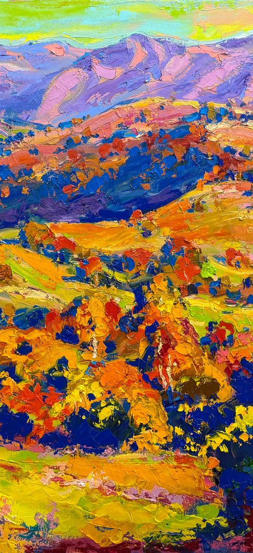 Fires of autumn hills by Andrii Chebotaru