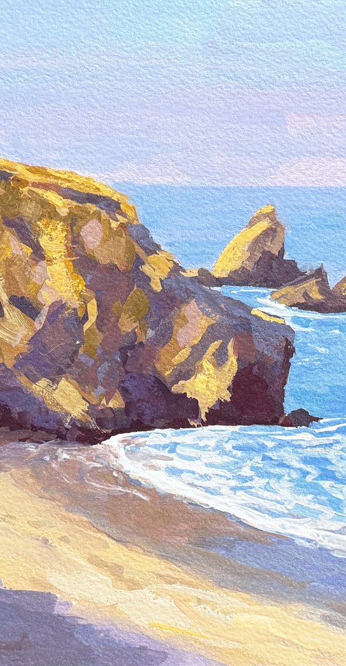Cooks Beach Cliffs by Tatyana Fogarty