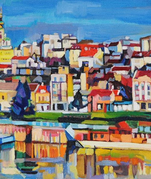 Cityscape / On the river by Maja Đokić Mihajlović