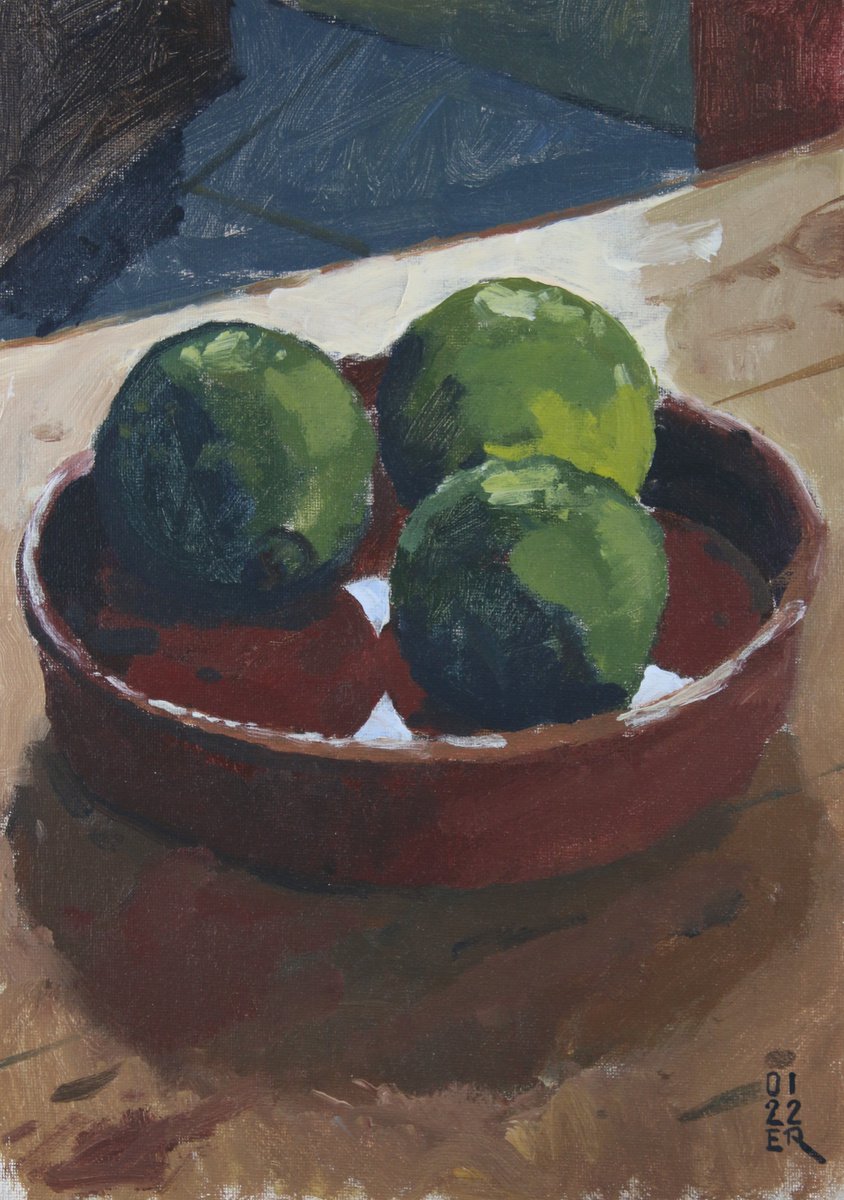 Limes and Bowl Study by Elliot Roworth