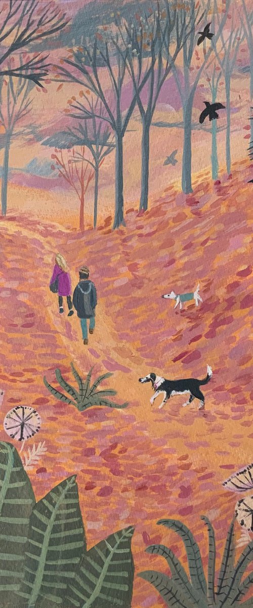 Walking in the forest by Mary Stubberfield