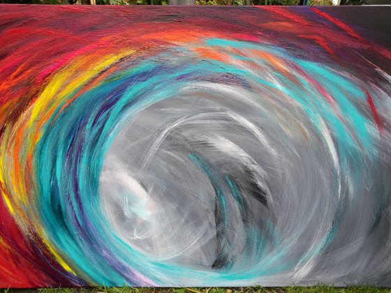 Flux - Panoramic Expressionism, Abstract, Colour, Wave