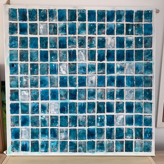 Abstraction No. 124 blue