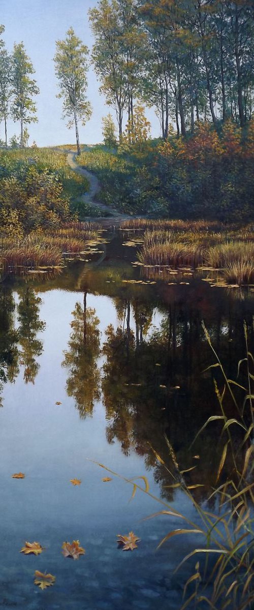 Morning on the lake. Autumn by Oleg Riabchuk