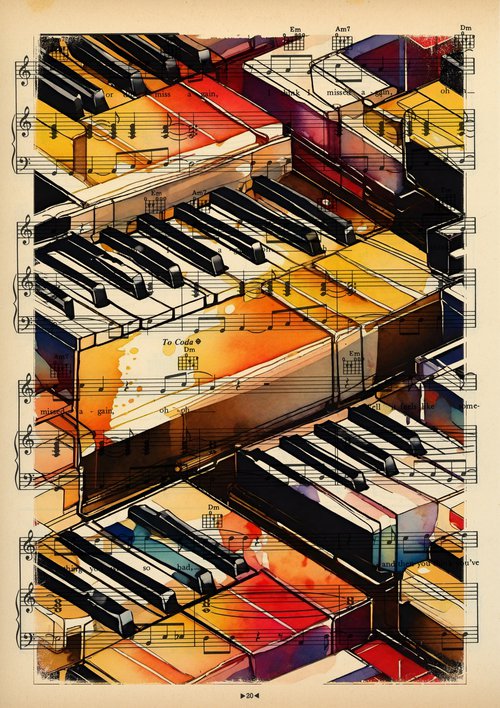 Pop Music Golden Keyboards by Jakub DK - JAKUB D KRZEWNIAK