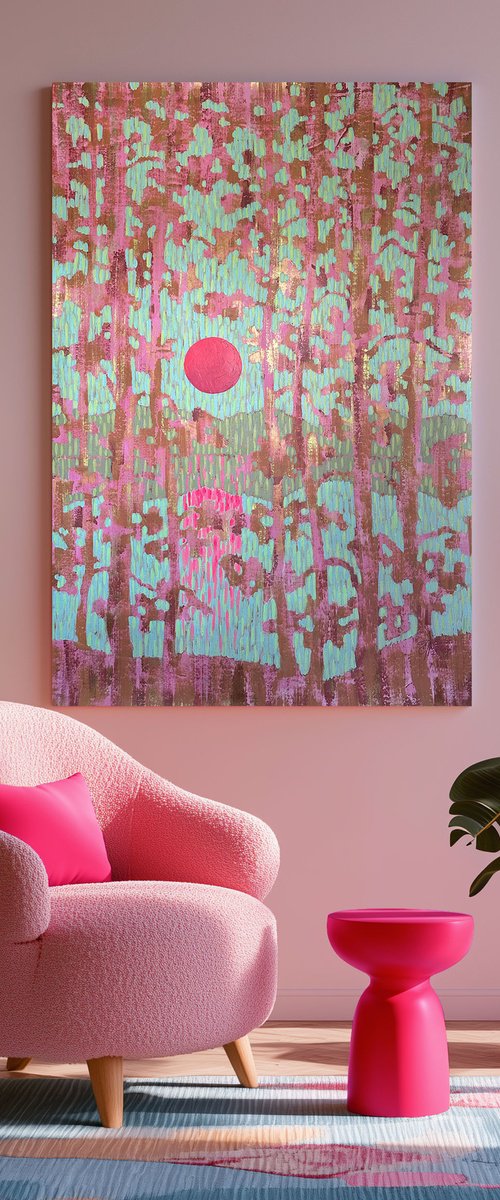 Rose-Azure Sunset by Ekaterina Prisich