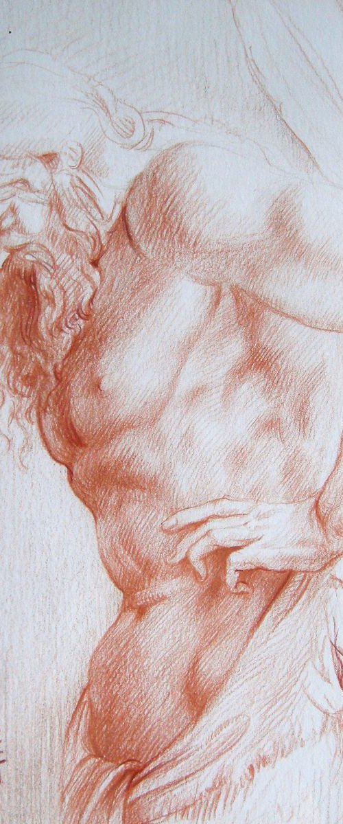 Study for "Les Atlantes" by Alexandre Barbera-Ivanoff