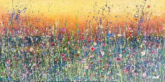 Some enchanted evening - meadow painting