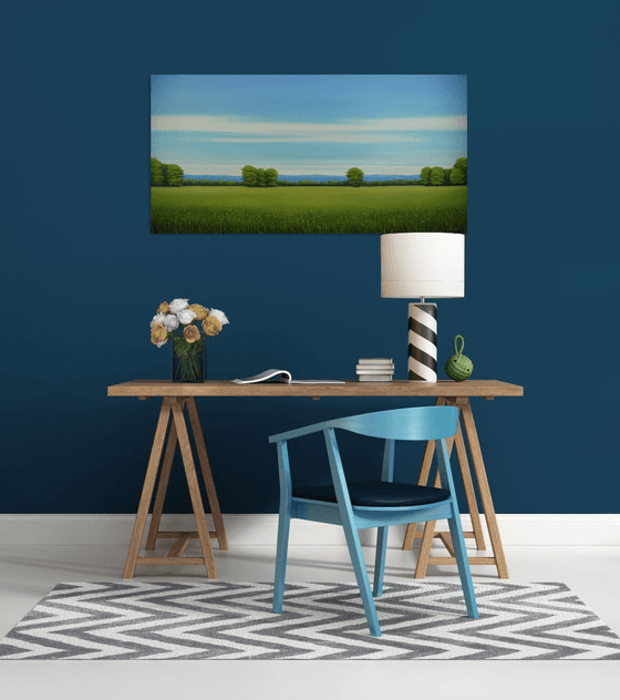 Summer Field - Blue Sky