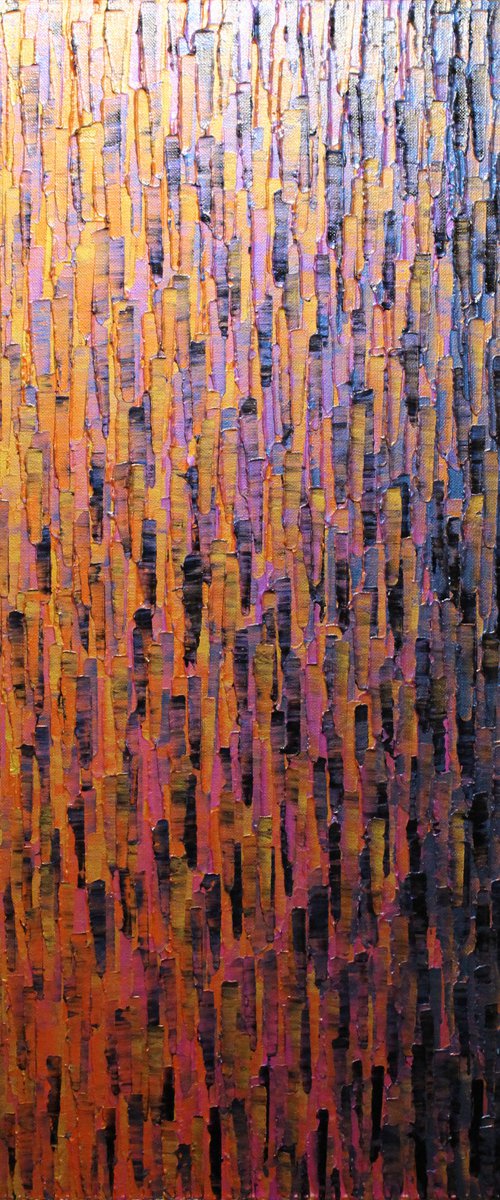 iridescent gold orange pink fade by Jonathan Pradillon