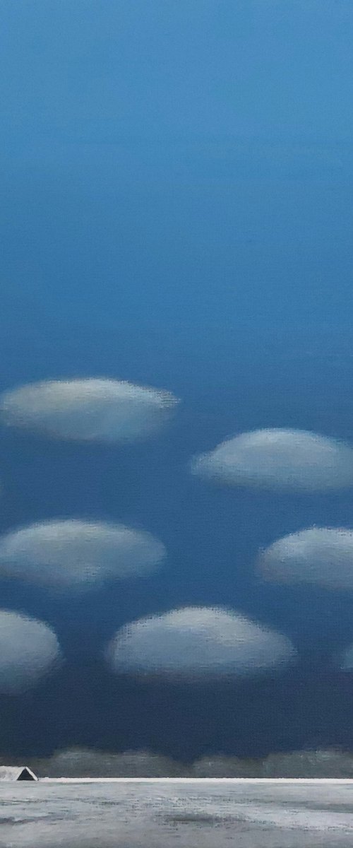 Yayoi Kusama winter clouds by Nelly van Nieuwenhuijzen