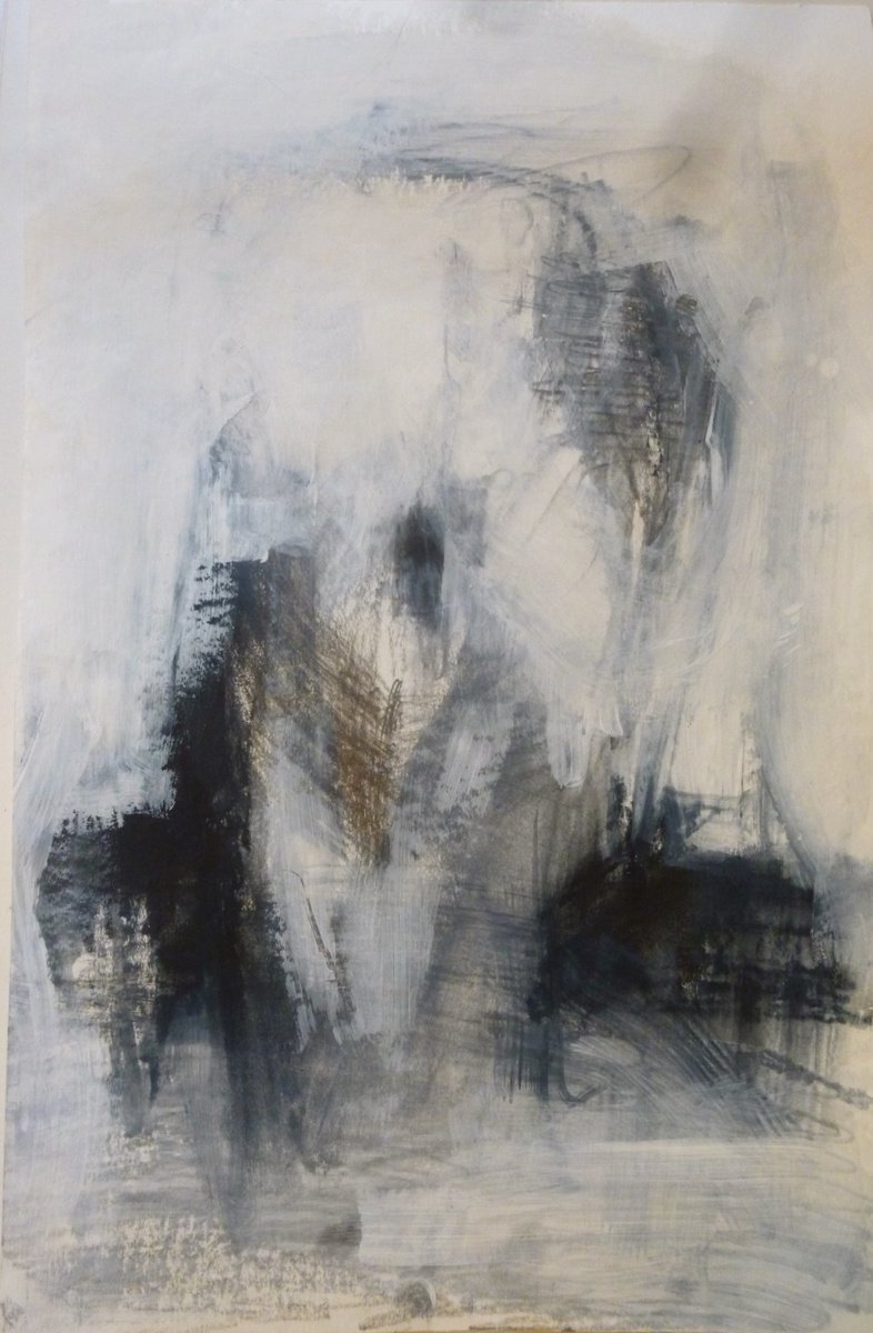 Expressive Portrait Pencil Drawing By Cynthia Gregorova, 14 X 20, Portrait, Original Artwork