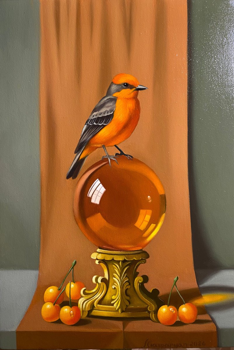 Photorealistic Oil Painting , Golden Still Life By Ara Gasparian, 9 X 14, Artwork For Sale On Artfinder