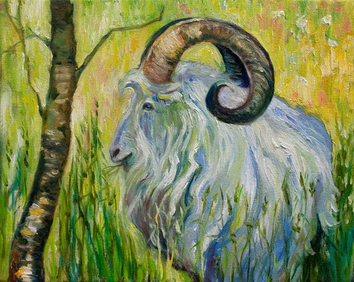 Blue Goat by Liudmila Pisliakova