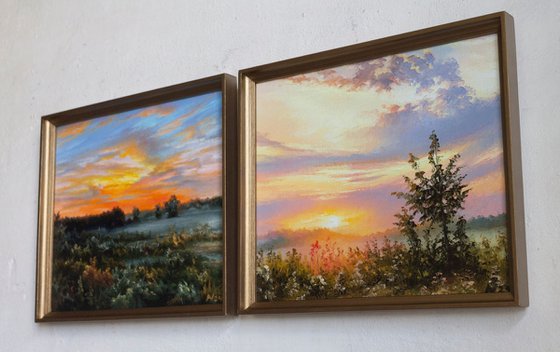 Diptych "MORNING"